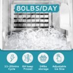 Euhomy Lucid S2 Cube Commercial Ice Maker - Image 3